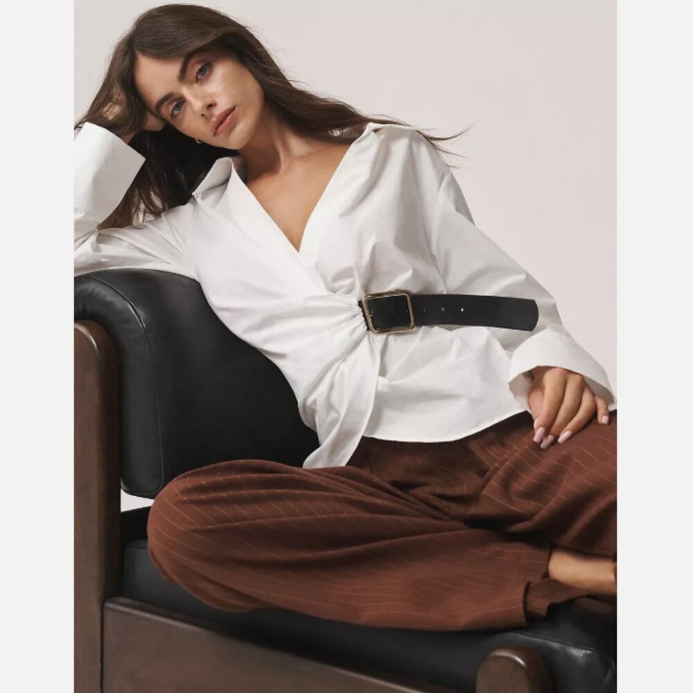 Brand New By Anthropologie Buckle Blouse